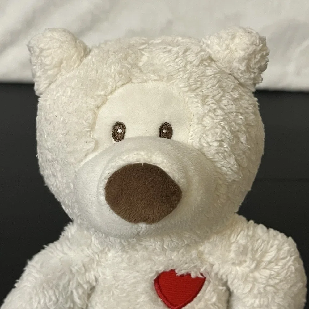 Baby Gund Take Along Teddy Bear w/ Red Heart 4060251 Plush Lovey 11